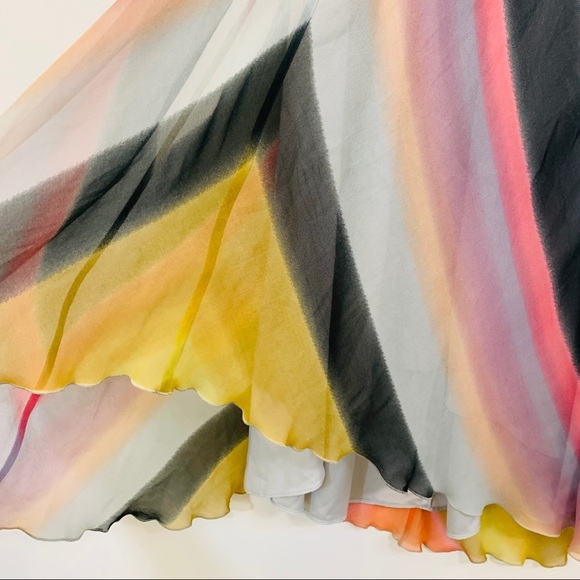 Vince Camuto Multi Color Chevron Sleeveless Maxi Dress NWT $148 - Picture 7 of 12